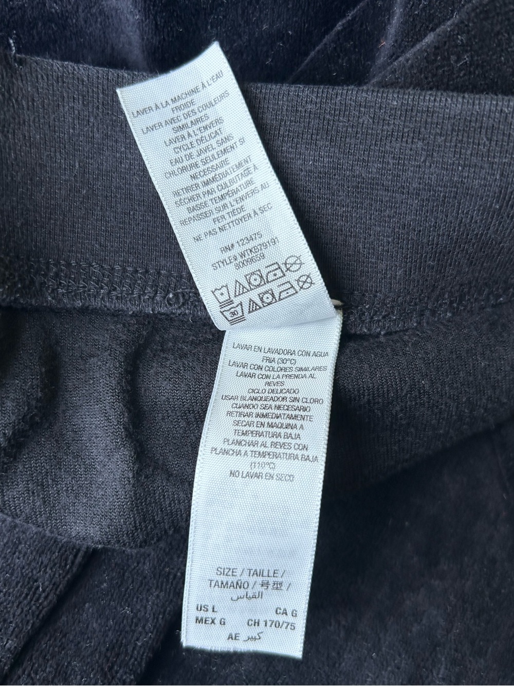 Juicy Couture Black Label Wide Leg Y2K Velour Track Pants Lounge Pants, Size L - Picture 7 of 11